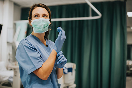 A nurse in a hospital